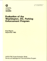 Evaluation of the Washington DC Parking Enforcement Program
