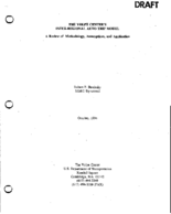 The Volpe Centers interregional auto trip model  a review of methodology assumptions and application