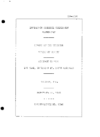 Interstate Commerce Commision Report of the Accident  Investigation Occuring on the NEW YORK CHICAGO AND ST LOUIS RAILROAD CHICAGO IL