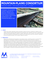 Intelligent Transportation Systems Approach to Railroad Infrastructure Performance Evaluation Track Surface Abnormality Identification with SmartphoneBased App Research Brief