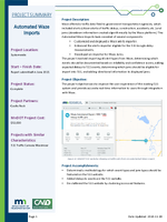 Project Summary Automated Waze Imports