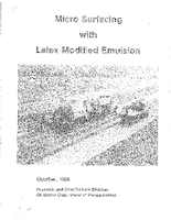 Micro Surfacing with Natural Latex Modified Emulsion