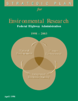 Strategic Plan for Environmental Research 1998  2003