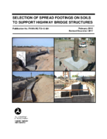 Selection of Spread Footings on Soils to Support Highway Bridge Structures