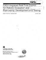 CADIntegrated RealTime Control for Robotic Excavation and PipeLaying Development and Testing