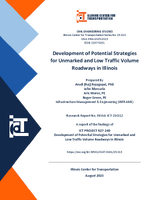 Development of Potential Strategies for Unmarked and Low Traffic Volume Roadways in Illinois