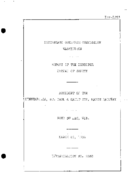 Interstate Commerce Commision Report of the Accident  Investigation Occuring on the MINNEAPOLIS AND ST PAUL AND SAULT STE MARIE RAILWAY FON DU LAC WI