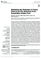 Estimating the Reduction in Future FleetLevel CO2 Emissions from Sustainable Aviation Fuel