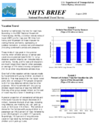 NHTS Brief Vacation Travel National Household Travel Survey