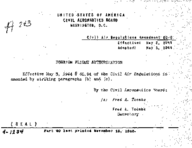 Part 60 Amendment 606 Foreign Flight Authorization