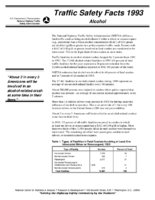 Traffic Safety Facts 1993 alcohol