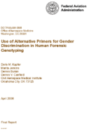 Use of Alternative Primers for Gender Discrimination in Human Forensic Genotyping