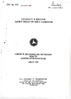 Advisability of Regulating Electric Vehicles for Energy Conservation