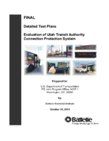 Evaluation of Utah Transit Authority Connection Protection System Detailed Test Plans