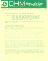 Office of Hazardous Materials Operations Newsletter March 1975