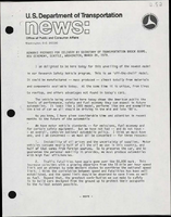 Remarks Prepared for Delivery by Secretary of Transportation Brock Adams RSV Ceremony