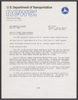 Department of Transportation News Releases March 1980