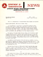 Department of Transportation News Urban Mass Transportation Administration DOT 11371