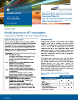 Case Study Florida Department of Transportation Implementation of Reliability Tools in Programming and Planning