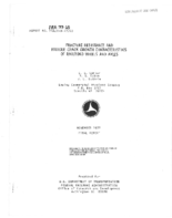 Fracture resistance and fatigue crack growth characteristics of railroad wheels and axles