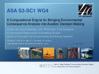A computational engine for bringing environmental consequence analysis into aviation decisionmaking