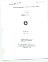 Installation and Test of Doppler Acoustic Sensor