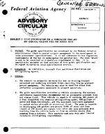 AC 15052205 Guide Specification for A Combination Foam and Dry Chemical Aircraft Fire and Rescue Truck