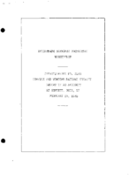 Interstate Commerce Commision Report of the Accident  Investigation Occuring on the NORFOLK AND WESTERN RAILWAY GENNETT OH