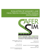 Evaluation of Managed Lane Facilities in a Connected Vehicle Environment