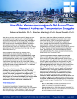 How Older Vietnamese Immigrants Get Around Town Research Addresses Transportation Struggles