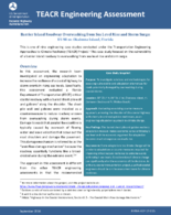 Barrier Island Roadway Overwashing from Sea Level Rise and Storm Surge US 98 on Okaloosa Island Florida