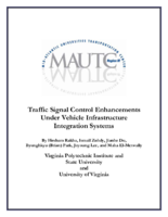 Traffic signal control enhancements under vehicle infrastructure integration systems