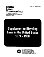 Supplement to Bicycling Laws in the United States