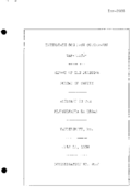 Interstate Commerce Commision Report of the Accident  Investigation Occuring on the PENNSYLVANIA RAILROAD VANDERGRIFT PA