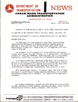 Department of Transportation News Urban Mass Transportation Administration UMTA 728