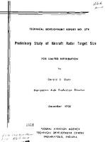 Preliminary Study of Aircraft Radar Target Size