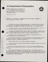 Remarks of US Secretary of Transportation Neil Goldschmidt Commonwealth Club