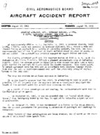 Investigation of Aircraft Accident AMERICAN AIRLINES LAGUARDIA AIRPORT NEW YORK 19600914