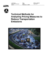 Technical methods for analyzing pricing measures to reduce transportation emissions