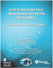 RightofWay DesignBuild and Alternative Contracting Peer Exchange Summary Report on a Peer Exchange