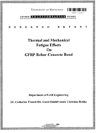 Thermal and Mechanical Fatigue Effects on GFRP RebarConcrete Bond