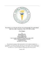 Potential economic benefits of publicprivate partnership P3s on reclaimed mine sites in the construction of the I7374 NHS corridor