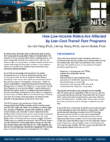 How LowIncome Riders Are Affected by LowCost Transit Fare Programs