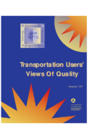 Transportation Users Views of Quality