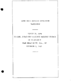 Interstate Commerce Commision Report of the Accident  Investigation Occuring on the CHICAGO BURLINGTON AND QUINCY RAILROAD BRIAR BLUFF IL
