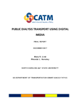 Public Dialysis Transport Efficiency Using Digital Media