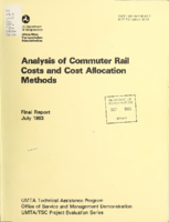 Analysis of Commuter Rail Costs and Cost Allocation Methods