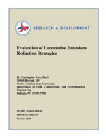 Evaluation of Locomotive Emission Reduction Strategies