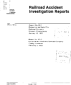 Interstate Commerce Commision Report of the Accident  Investigation Occuring on the BESSEMER AND LAKE ERIE RAILROAD COMPANY SHERWIN PA