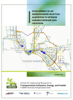 Development of an EmissionBased Selection Algorithm to Optimize Variable Message Sign Locations